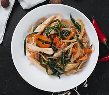 Лапша с курицей