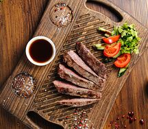 Стейк Фленк из мраморной говядины