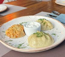 Манты с бараниной жареные