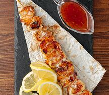 Креветки на мангале