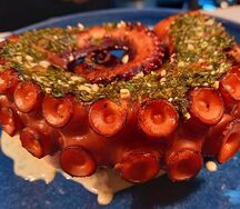 Осьминог гриль