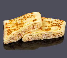 Блины курица с грибами