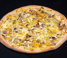 Пицца курица с грибами