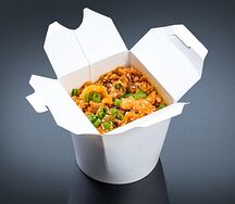 Кимчи тяхан с курицей острый