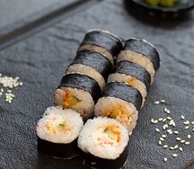 Острый ролл с крабом