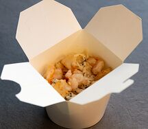 Сливочный удон с морепродуктами