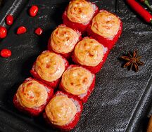 Запечённый с креветкой
