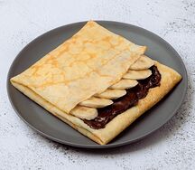 Блин с бананом и шоколадом