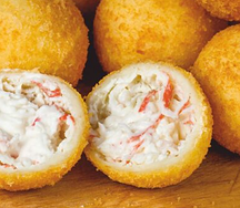 Сырные шарики с крабом