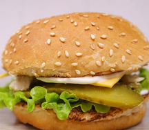 Булочка с курицей