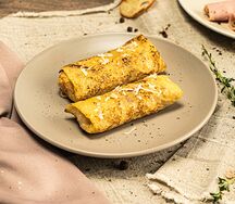 Блины с ветчиной и сыром
