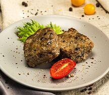 Котлеты свино-говяжьи с грибами