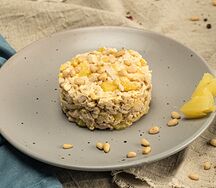 С курицей и ананасами