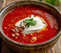 Борщ с курицей