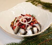 Винегрет с балтийской килькой
