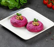 Пхали из печеной свеклы с грецкими орешками