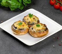 Шампиньоны с моцареллой