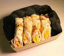 Блины с ветчиной и сыр