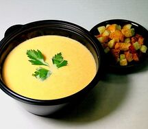 Крем-суп с лососем