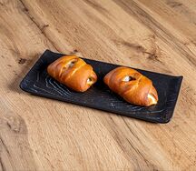 Кулебячка с треской и луком 