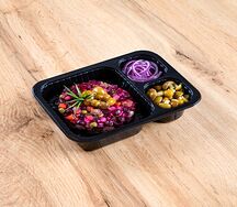 Винегрет с маринованными опятами