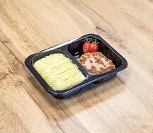 Котлета московская с картофельным пюре