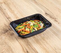 Фасоль стручковая с грибами