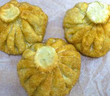 Жареные хинкали с курицей и грибами