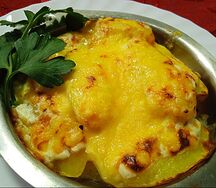 Палтус, запеченный по-русски