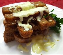 Гренки с сыром