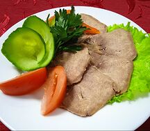 Язык отварной