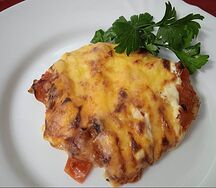 Свинина, запеченная с овощами