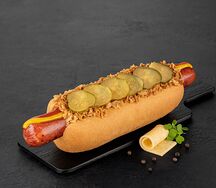 Датский хот-дог с колбаской Триплпепперчиз L