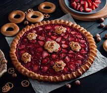 Пирог с клубникой