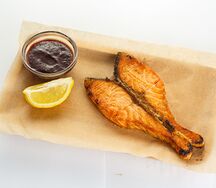 Стейк из лосося