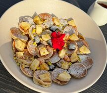 Мини-панкейки с шоколадом