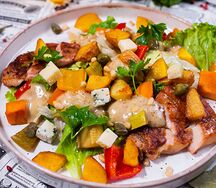 Шеф-салат с курочкой гриль