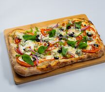 С овощами и дор блю
