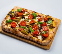 Песто с беконом и грибами