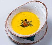 Тыквенный крем-суп с копчёностями