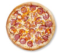 Пицца мясная на тонком тесте