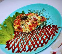 Куриная отбивная с помидорами