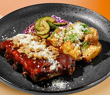 Картофель с ребрами BBQ