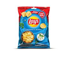Чипсы Lay’s сметана и зелень