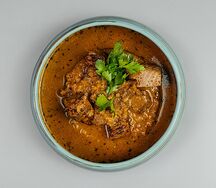 Грузинский суп из баранины и риса с пряностями