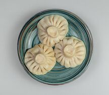 Хинкали со свининой и говядиной