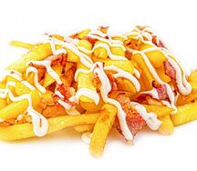 Картофель фри с беконом