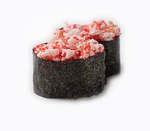 Гункан с креветкой и спайси-соусом