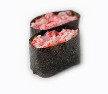 Гункан с Гребешком и спайси-соусом