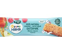 Батончик  Яблоко-персик-малина-злаки